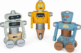 Janod Brico'kids Take-Apart DIY Robots 53 Piece Set – Ages 3 Years  - J06473