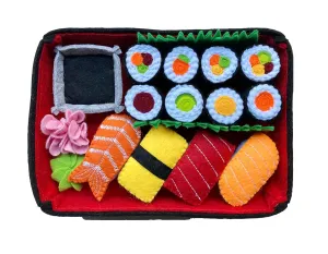 Japanese Sushi Set/Handmade Felt Play Food for Kids Kitchen/Pretend Play/Montessori Educational Kitchen Toy/Felt Sushi Set Toy for Toddlers and Kids