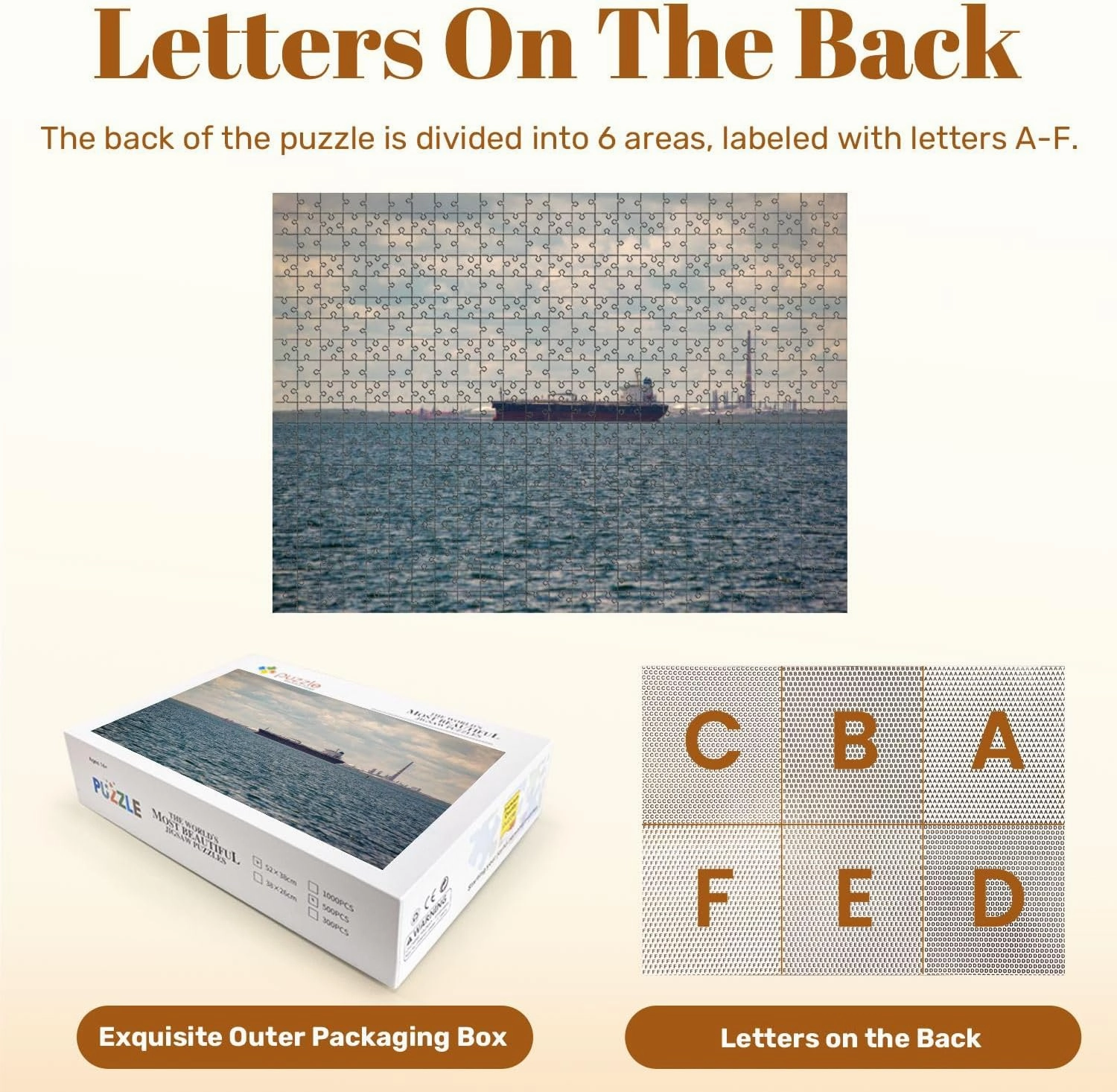 Jigsaw Puzzles 500 Pieces for Adult Large Cargo Boat Refineria Camilo Bahia de Cienfuegos Bay Cuba Puzzle Game for Family Wooden Puzzle Toy Educational Games Puzzles for Home Decor