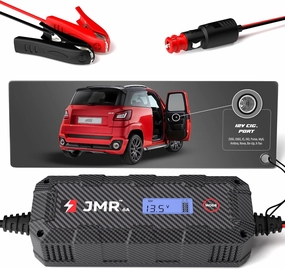 JMR Battery Charger for Ligier JS50 JS60 JS IXO Pulse Myli Ambra Nova Be-Up X-Too All Models Trickle Charger Conditioner Maintainer (No Lithium Mode)