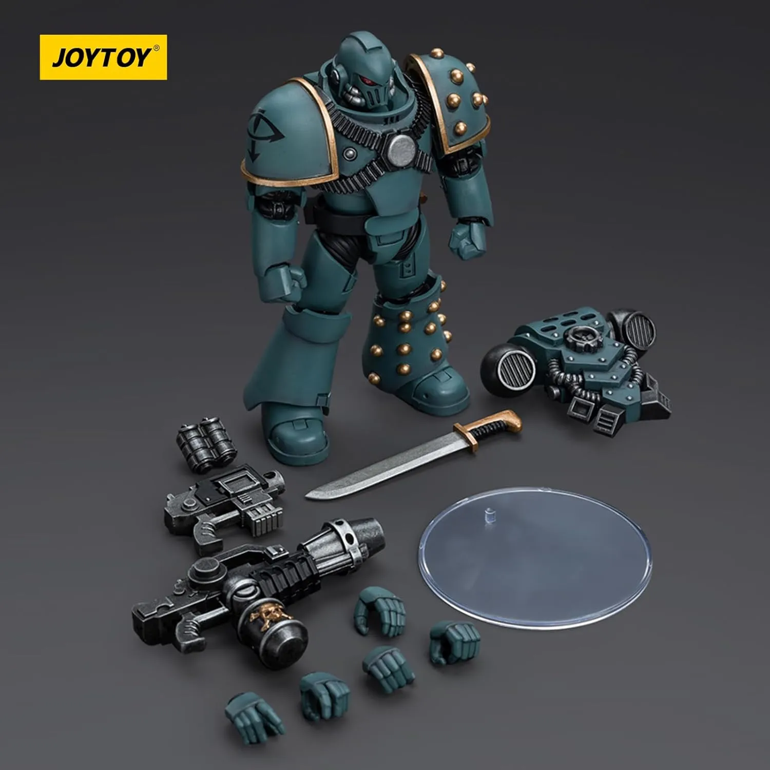 JOYTOY Warhammer 40K The Horus Heresy, JT9596 Sons of Horus MKIV Tactical Squad Legionary with Flamer 1/18 Action Figures