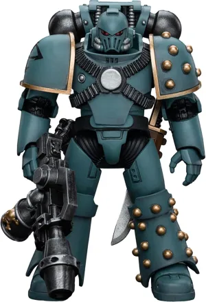 JOYTOY Warhammer 40K The Horus Heresy, JT9596 Sons of Horus MKIV Tactical Squad Legionary with Flamer 1/18 Action Figures