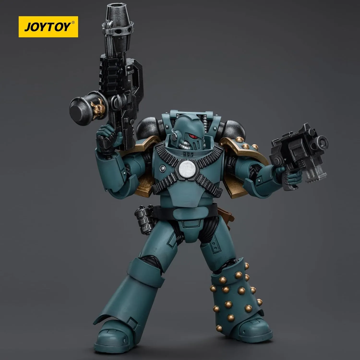 JOYTOY Warhammer 40K The Horus Heresy, JT9596 Sons of Horus MKIV Tactical Squad Legionary with Flamer 1/18 Action Figures