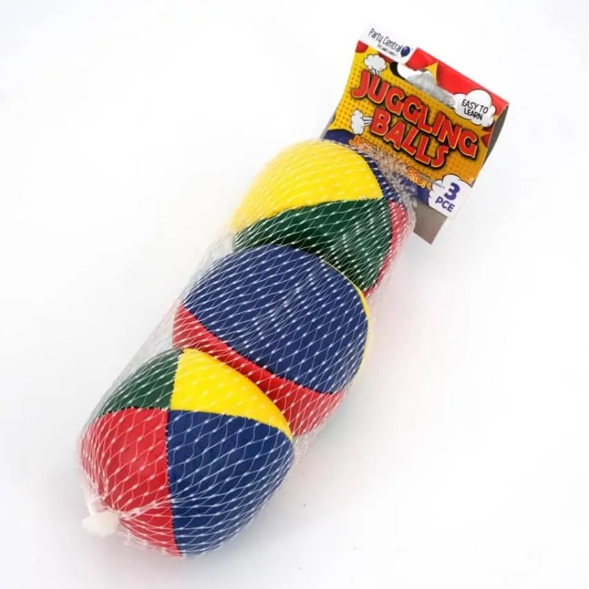 Juggling Balls 3pk Clown Circus Magic