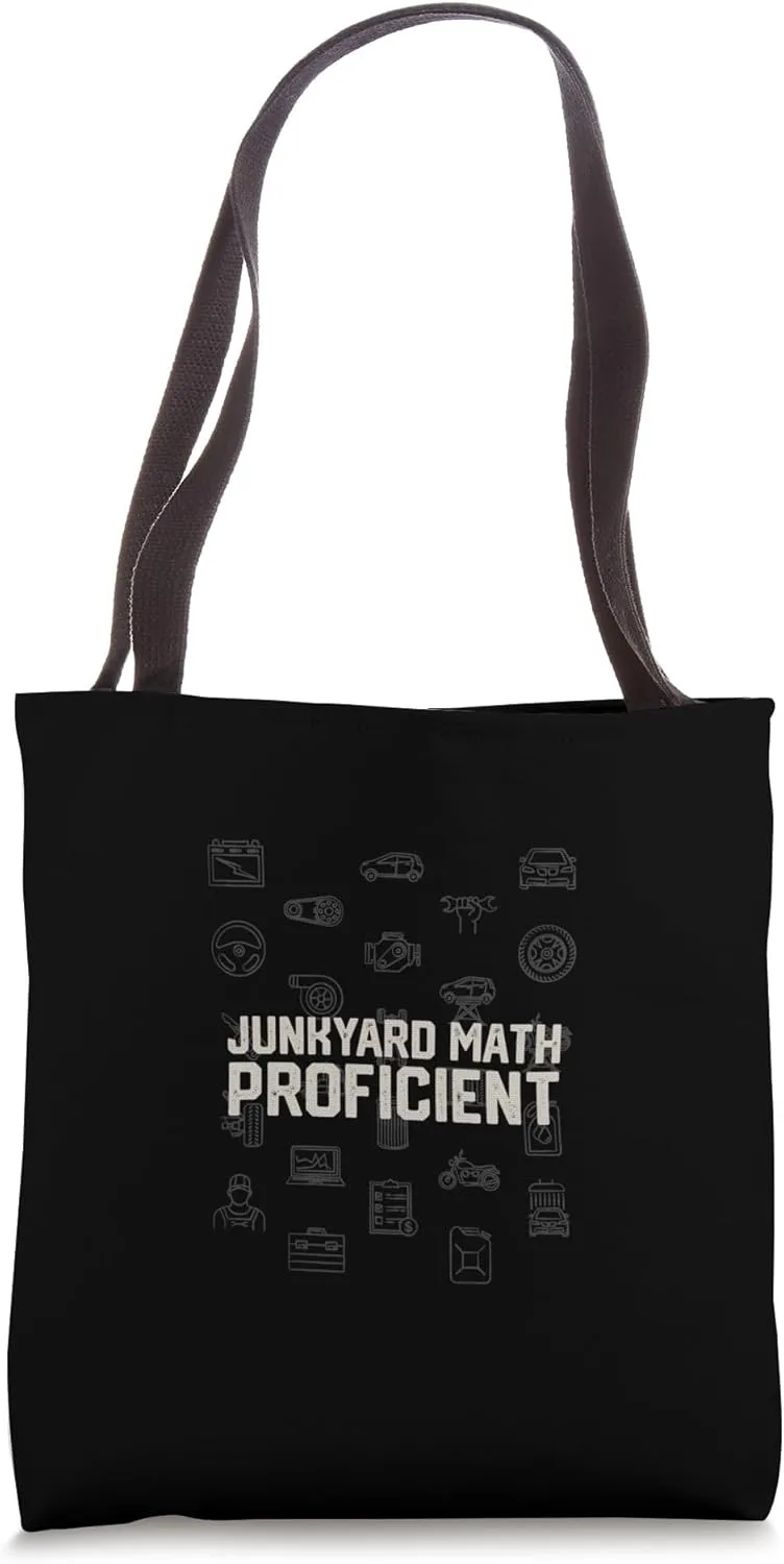 Junkyard Math Proficient Mechanic Dad Car Repair Daddy Smart Tote Bag