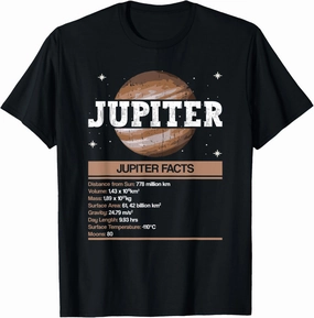 Jupiter Facts - Jupiter Planet Space Lover T-Shirt