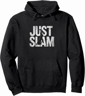 Just Slam Dunk Retro Grunge Cool Athlete Style Pullover Hoodie