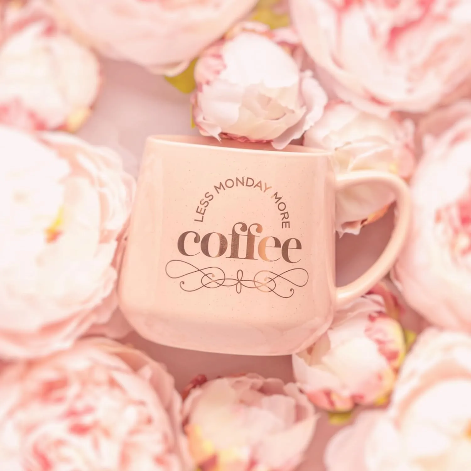 Karma Novelty Ceramic Coffee Mug Life Happens Coffee Helps - 16 oz Cute Sarcastic Coffee and Tea Mug – Funny Coffee Mug with Witty Sayings for Women and Men, Gift for Friends, Coworkers, Boss