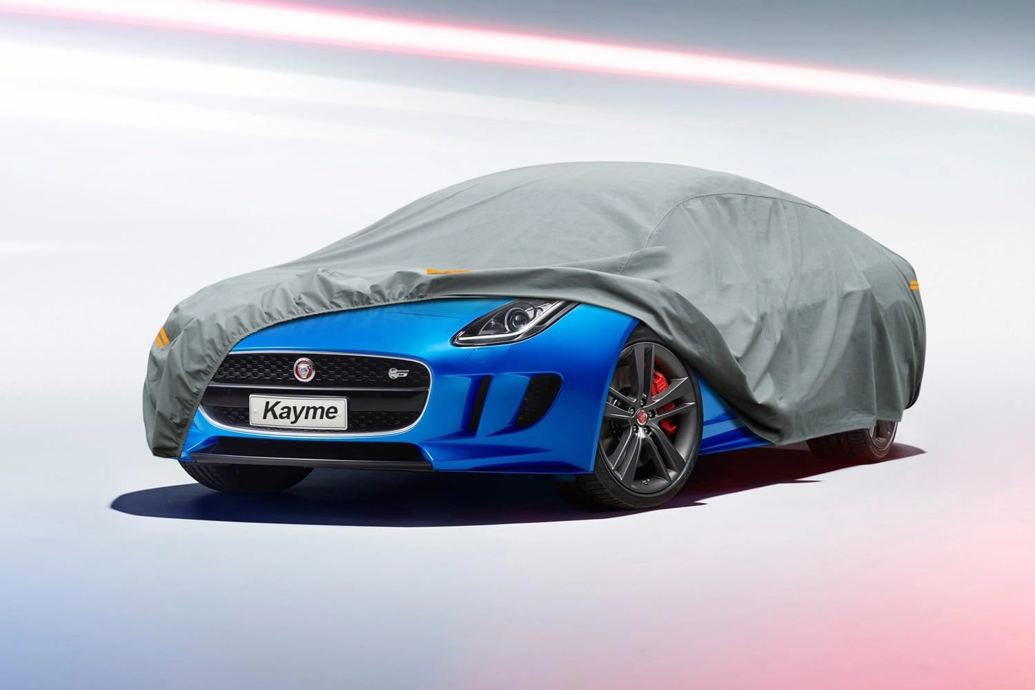 Kayme Heavy Duty Car Cover Waterproof All Weather, Full Exterior Covers Sun Rain UV Protection. Universal Fit Audi A3, Acura RSX, Nissan Versa/350Z/370Z, Porsche 718 Cayman, Jaguar F-Type Etc.