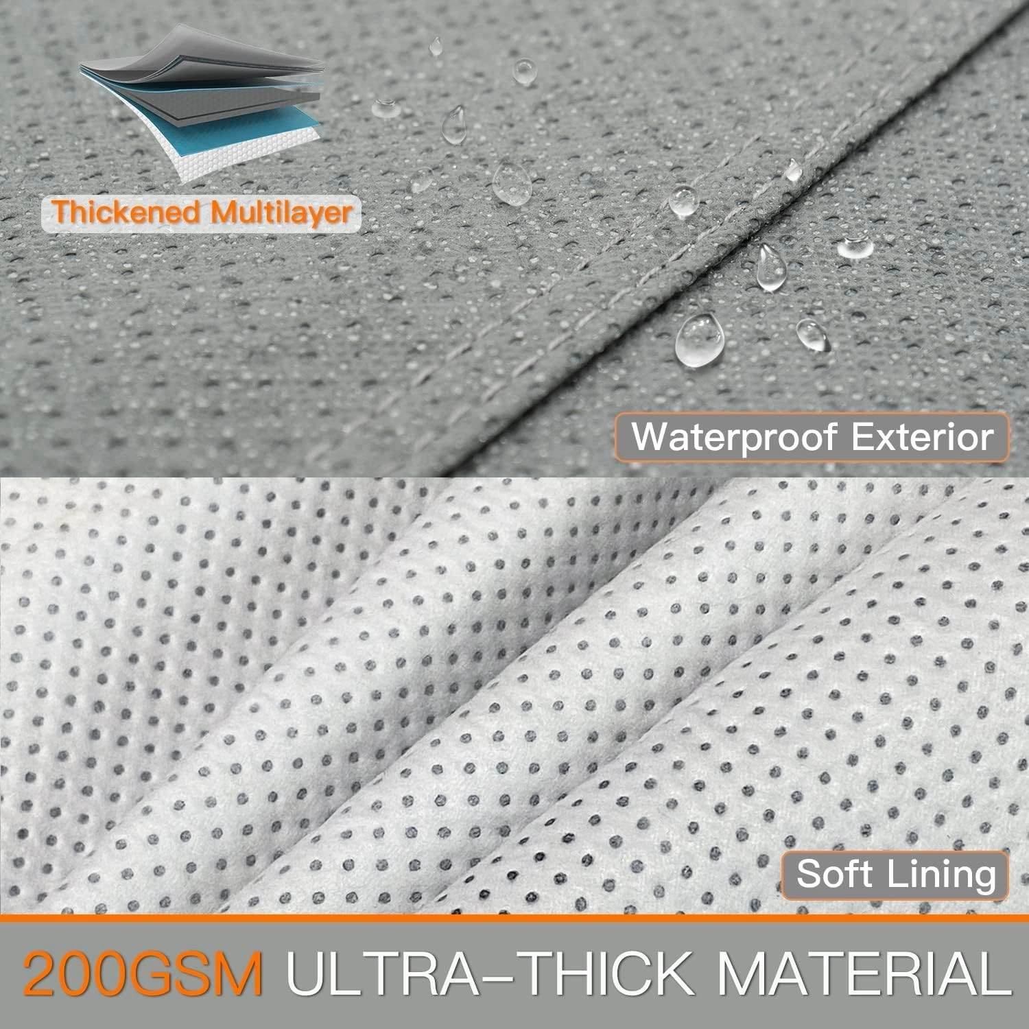 Kayme Heavy Duty Car Cover Waterproof All Weather, Full Exterior Covers Sun Rain UV Protection. Universal Fit Audi A3, Acura RSX, Nissan Versa/350Z/370Z, Porsche 718 Cayman, Jaguar F-Type Etc.