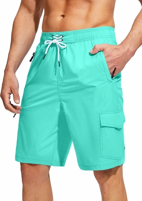 Kayrth Men's Swim Trunks Quick Dry Board Shorts with 5 Pockets Swimsuit Swimwear for Men - No Mesh Liner