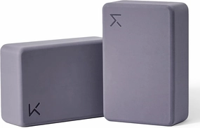 KEEP Yoga Block, High-Density EVA Foam 2 Pack Yoga Block with Non-Slip Textured Surface, Supportive, Lightweight - Ideal for Yoga, Pilates, and Stretching Exercises