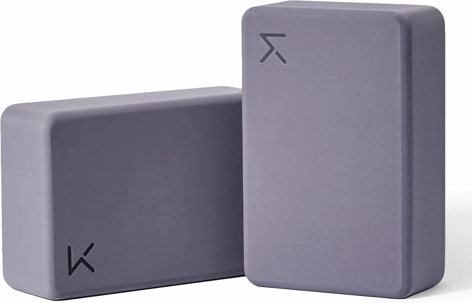 KEEP Yoga Block, High-Density EVA Foam 2 Pack Yoga Block with Non-Slip Textured Surface, Supportive, Lightweight - Ideal for Yoga, Pilates, and Stretching Exercises