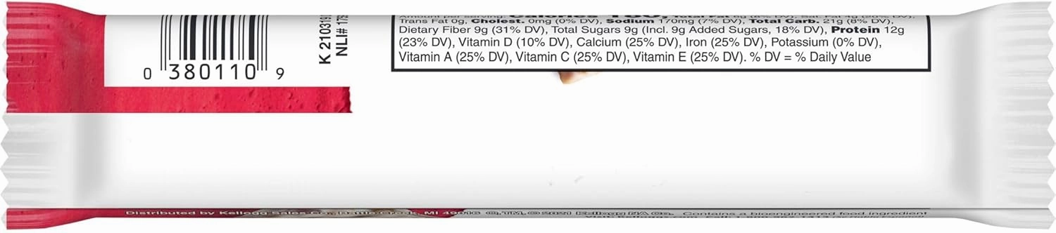 Kellogg's Special K Protein Bars, Meal Replacement, Protein Snacks, Strawberry, 20 bars