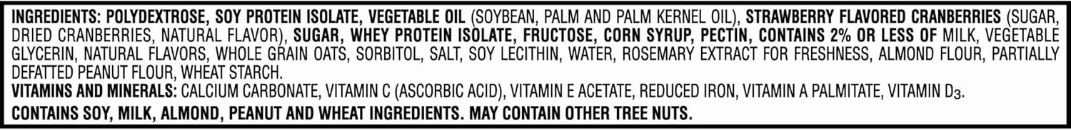 Kellogg's Special K Protein Bars, Meal Replacement, Protein Snacks, Strawberry, 20 bars