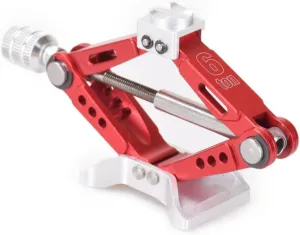 KICHOUSE 1pc Mini Lifting Jack Simulation Car Accessory Red Aluminium Alloy Design for Scale Crawler Models Authenticity and Style