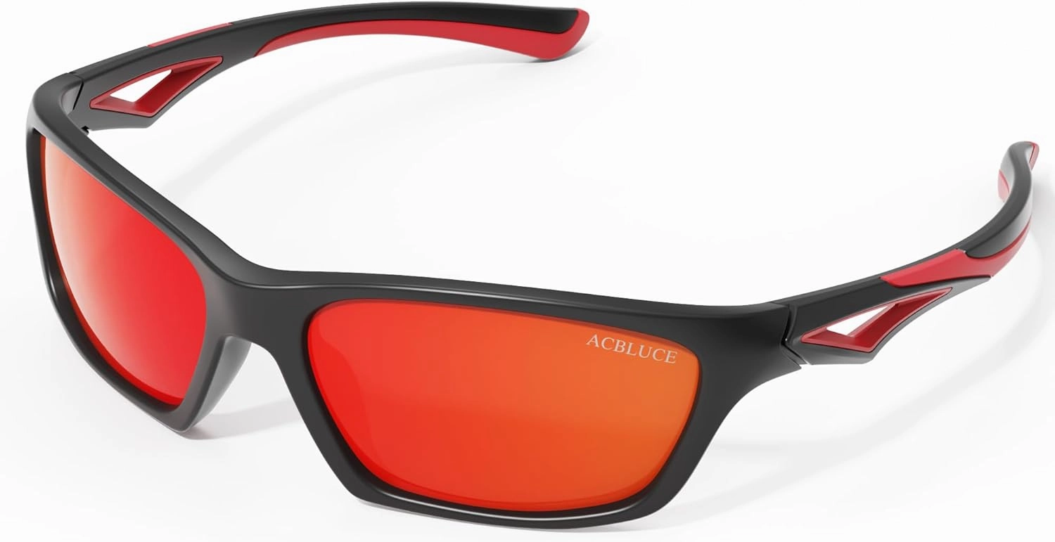 Kids Sunglasses TPEE Unbreakable Polarized Sports Glasses with Adjustable Strap For Boys Girls Age 3-7