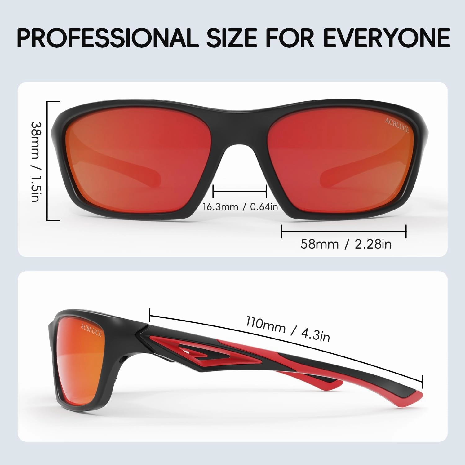 Kids Sunglasses TPEE Unbreakable Polarized Sports Glasses with Adjustable Strap For Boys Girls Age 3-7