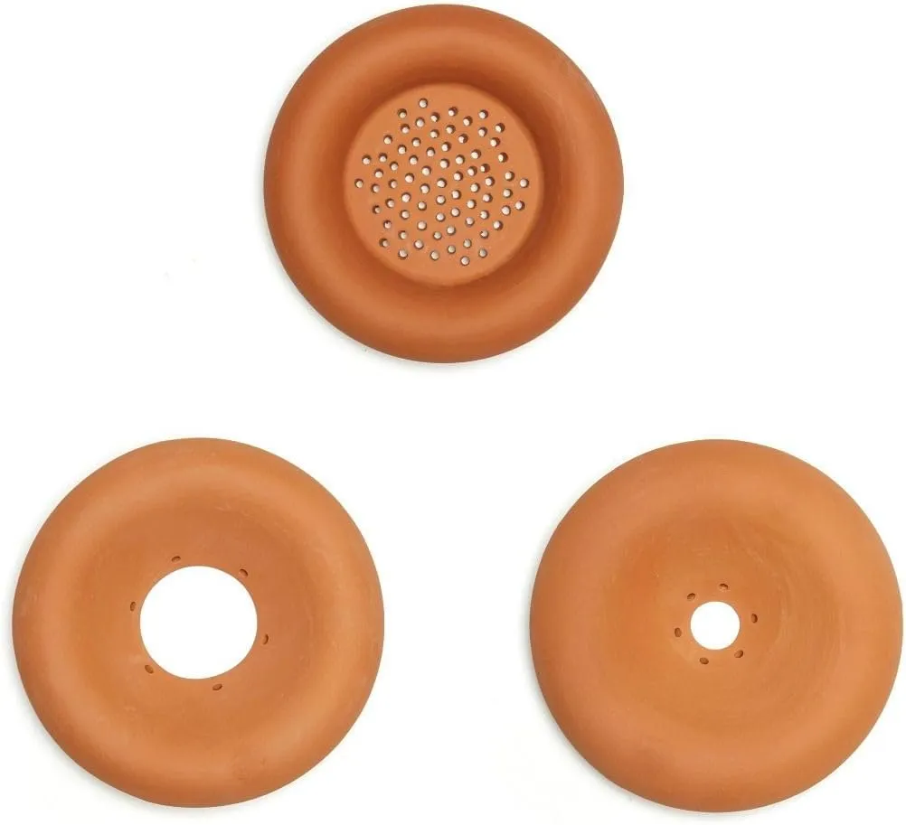 Kikkerland Eco Friendly Terracotta Growing Seed Starter Sprouters Germination Plant Plates Indoor/Outdoor Plants