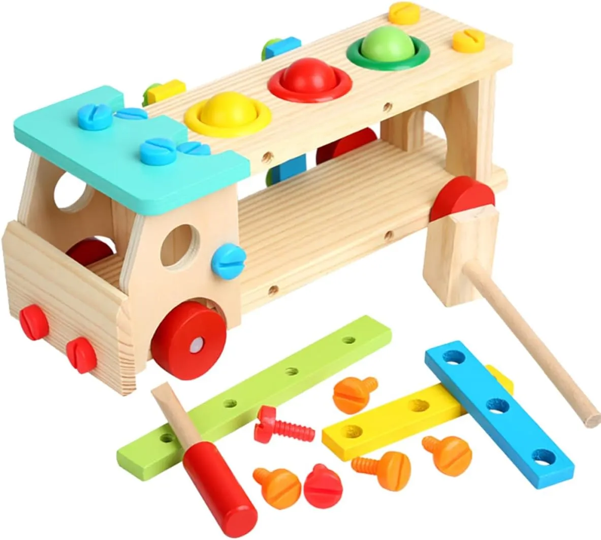 Kisangel Assemble Construction Toy Car Educational Boys and for Creative Play for Holidays and Activities