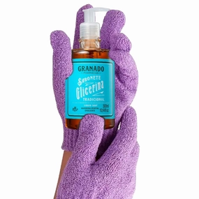 Kit Liquid Soap (10.14 fl oz) From Brazil   Exfoliating Glove (Random Color). Gently Cleanses And Smooths Skin. Ideal For Daily Use.