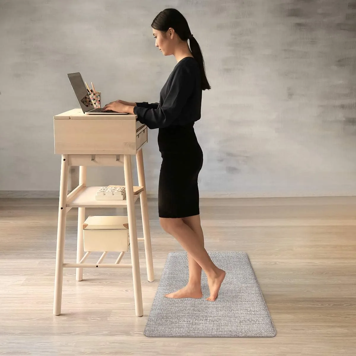 Kitchen Anti Fatigue Floor Comfort Mats for Standing Desk Garages (20X30X3/4-Inch, Sand)