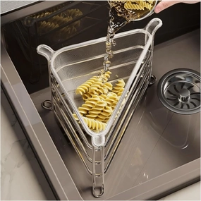 Kitchen Sink Strainer with Sink Basket Holder and 100 Sink Strainer Net Bag, Kitchen Sink Drain Flter Sink Food Catcher Trash Catcher for Garbage Leftovers