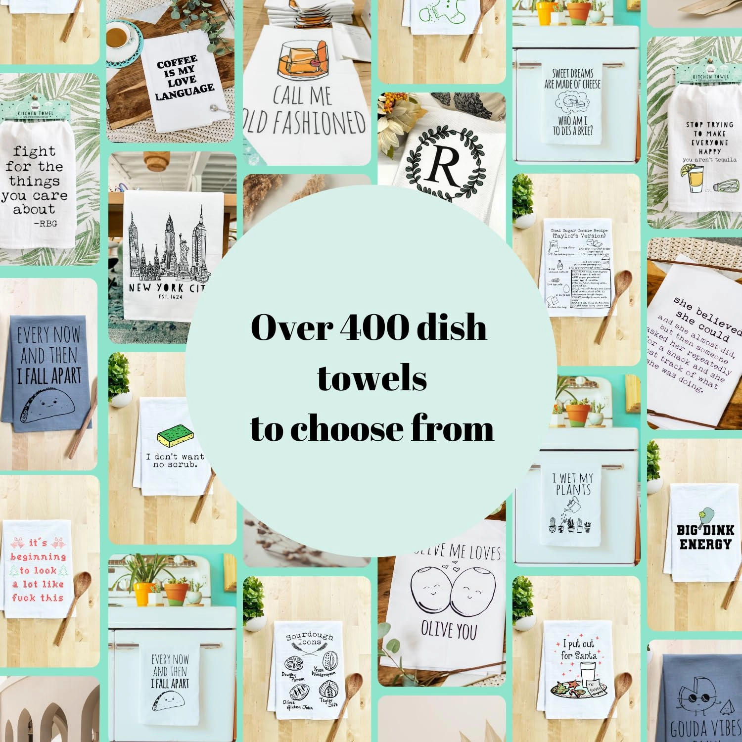 Kitchen Towels, New York City, Flour Sack Dish Towels, Dish Towels for Kitchen, Farmhouse Kitchen Decor, Home Decor Apartment Essentials, NYC Tea Towels, Funny Kitchen Towels, Housewarming Gift, White