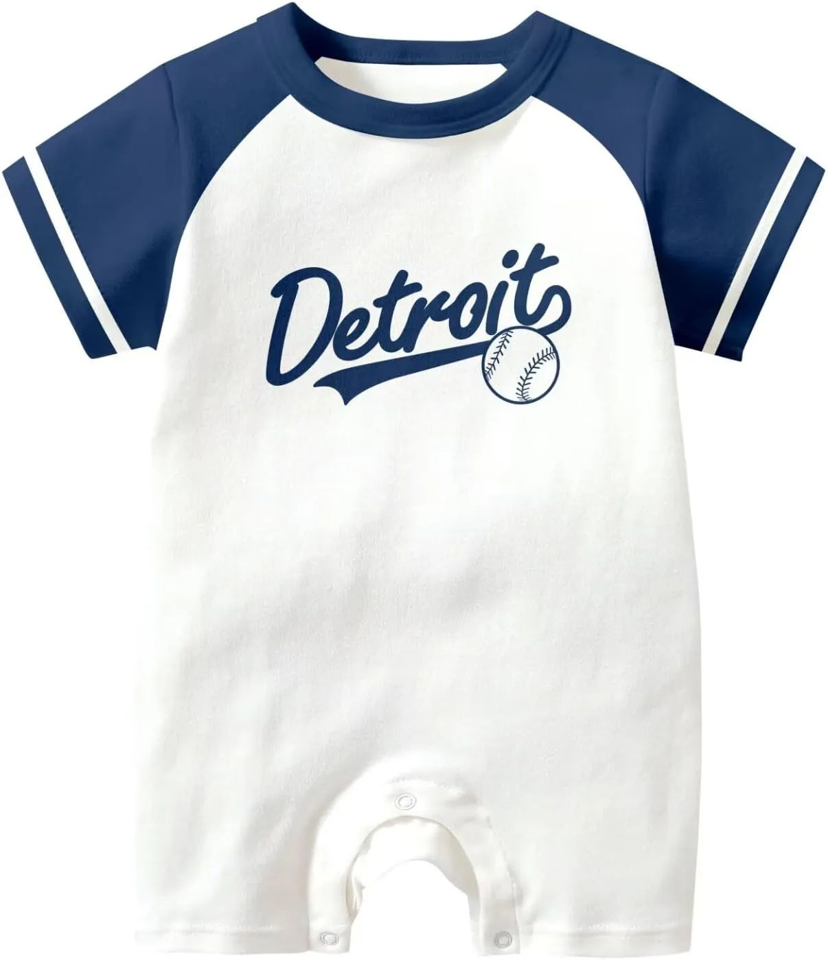 KREDE Baby Clothes Unisex Bodysuit White Custom Name Number for Baby Boys