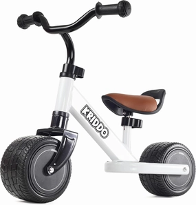 KRIDDO Baby Balance Bike 1-2 Year Old, Mini Cruiser Bike for One Year Old First Birthday Gifts Baby Toys 12 Months to 2.5 Year Old, White