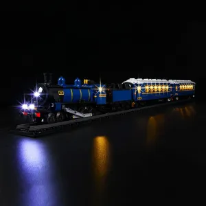 Kyglaring LED Light Kit for Train Sets Building Blocks，Orient Express Train Lighting Set Compatible with leg0 21344, Classic Version (No Model Train Buildings)