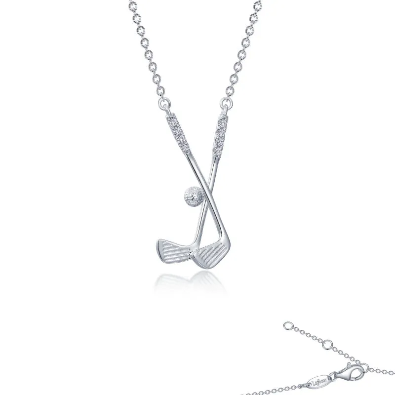 Lafonn Golf Clubs Necklace