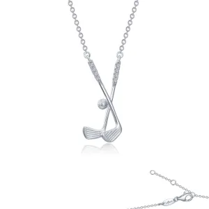 Lafonn Golf Clubs Necklace