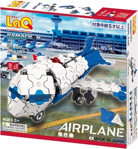 LaQ Hamacron Constructor Airplane | 188 Pieces | 5 Models | Age 5  | Creative, Educational Construction Toy Block | Made in Japan