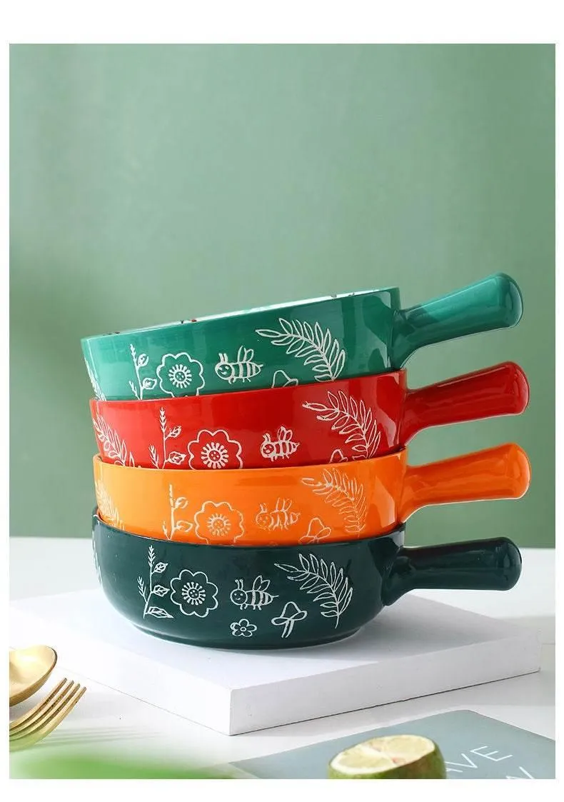 Large Handmade Ceramic Animal Flower Bowl - Decorative Planter