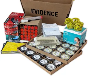 Latent Fingerprinting for Classrooms – 25 Student Classroom Edition - Supplies for 25  Students to Lift Prints - Uses The Same Forensic Supplies Used by Pros