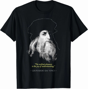 Leonardo Vinci Quote T-Shirt