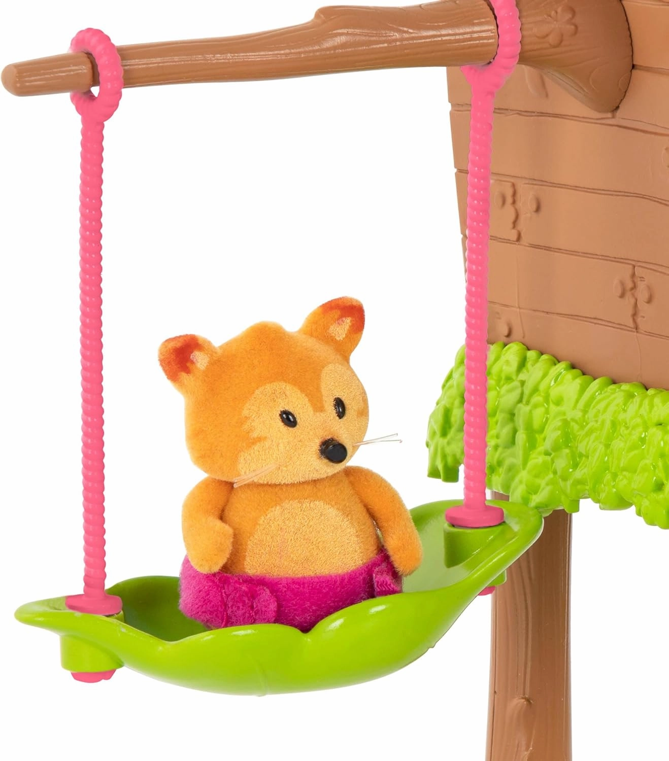 Li’l Woodzeez – 11 Pcs Tree House Playset for Doll Figures – Playhouse Playset with Ladder, Swing & More Accessories – Pretend Play Toy for Kids Age 3 