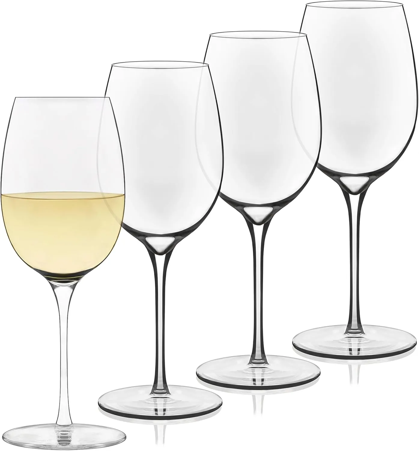 Libbey 4 Piece Signature Kentfield Classic White Wine Set, 13 oz, Clear