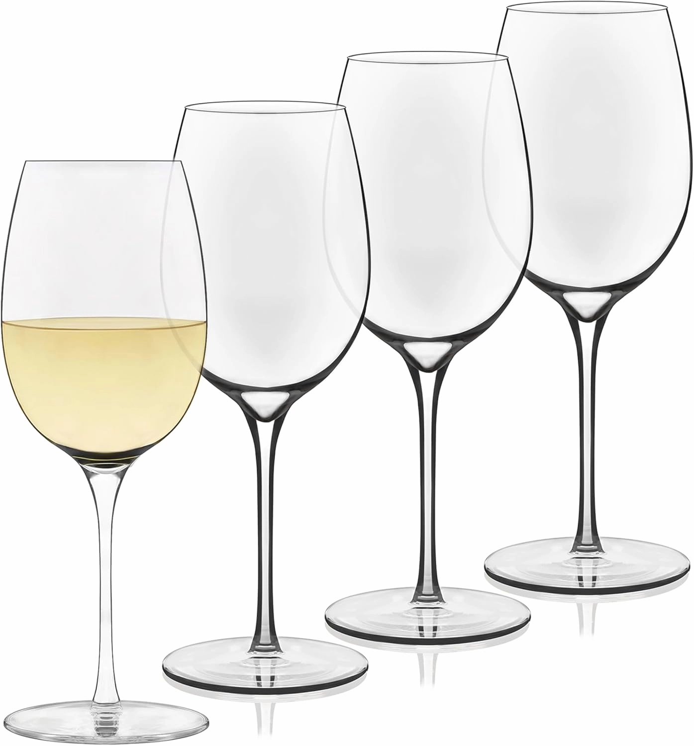 Libbey 4 Piece Signature Kentfield Classic White Wine Set, 13 oz, Clear