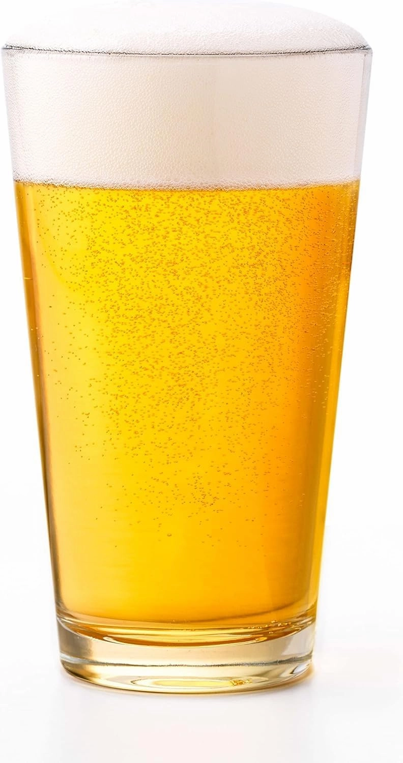 Libbey Bar Essentials Tumbler Glasses Set of 6, Modern Style 16 Oz Glass Set, Dishwasher Safe Tall Drinking Glasses Set for Wine, Beer, and Cocktail
