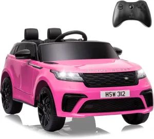 Licensed Land Rover VELAR Electric Car for Kid by TOBBI,12V 7AH Ride On Toy for Kids Ages 3-8,Kids Ride On Car w/Remote Control/Music/Safety Belt,Double Doors