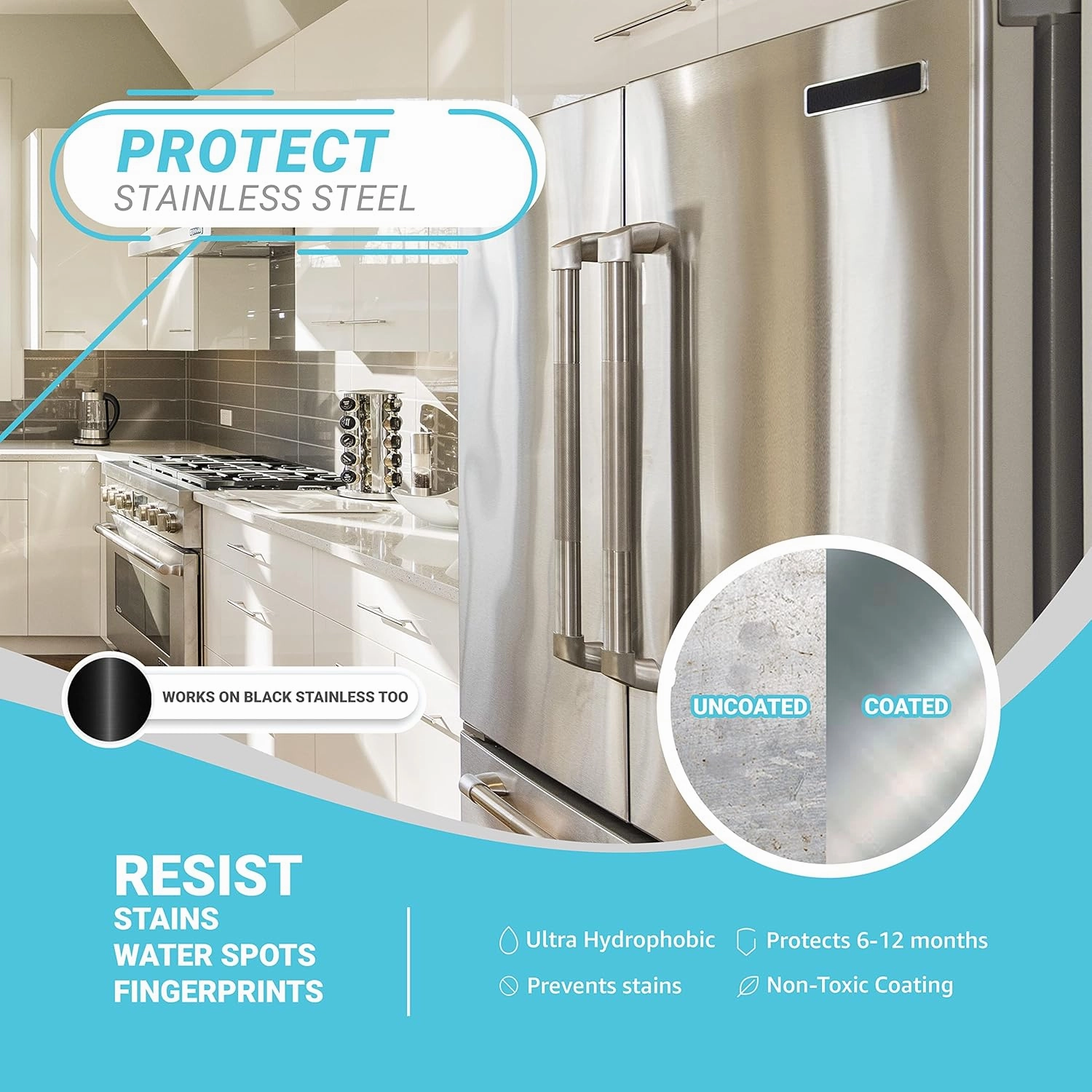 Lifeproof 2-Pack Ceramic Coating Spray Kit - Shine, Seal & Protect Kitchen & Bath Surfaces, Repels Stains & Grime