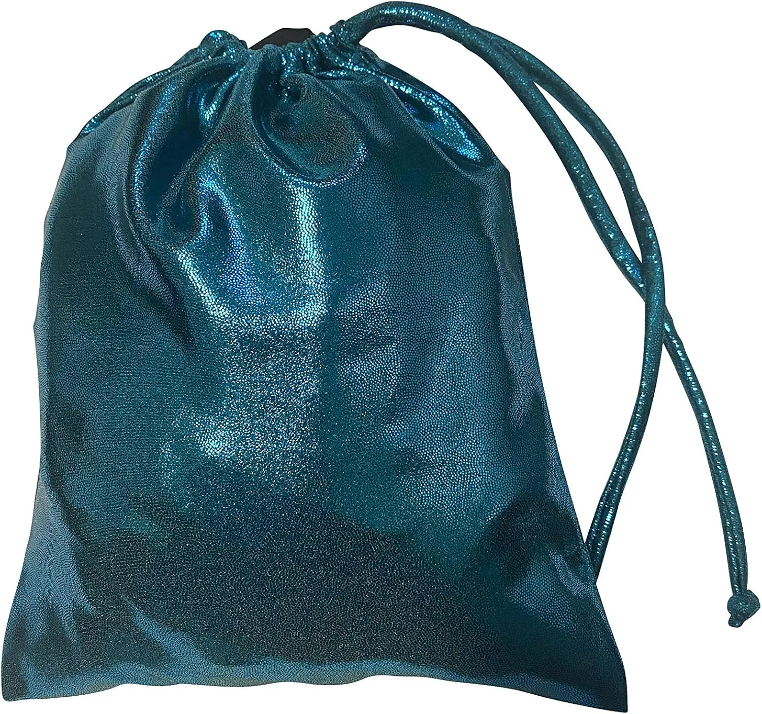 LIL'FOX 8"x10" Drawstring Gymnastics SMALL GRIP BAG 26x20cm - Lightweight Bag for Personal Equipment - Shiny Foil Rhinestones