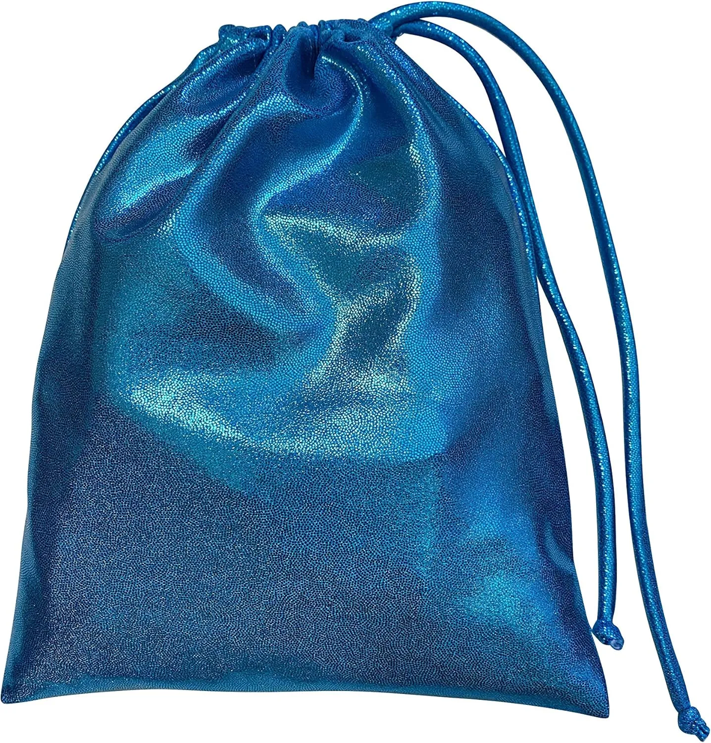 LIL'FOX 8"x10" Drawstring Gymnastics SMALL GRIP BAG 26x20cm - Lightweight Bag for Personal Equipment - Shiny Foil Rhinestones
