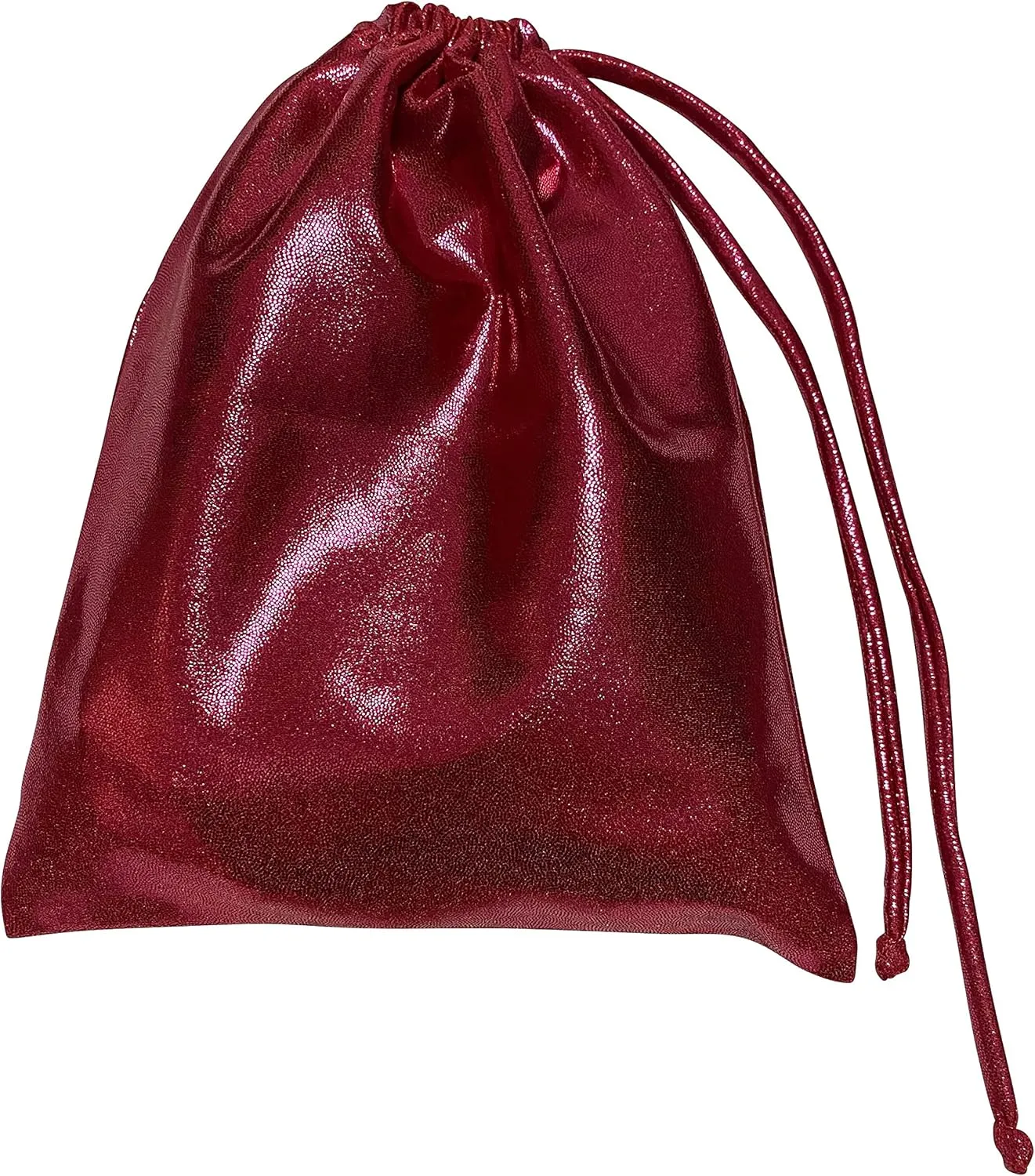 LIL'FOX 8"x10" Drawstring Gymnastics SMALL GRIP BAG 26x20cm - Lightweight Bag for Personal Equipment - Shiny Foil Rhinestones