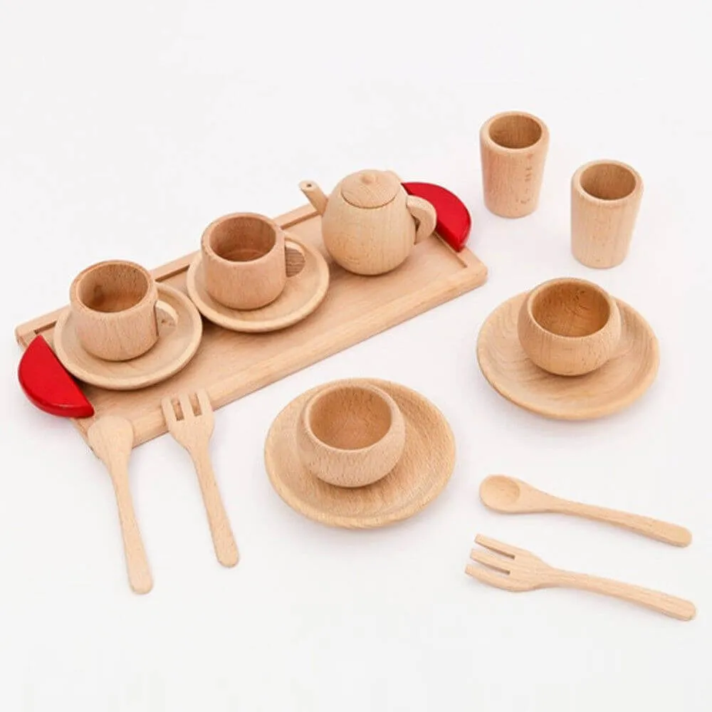 Little Chef Wooden Play Kitchen Set – Eco-Friendly and Safe Kitchen Toys
