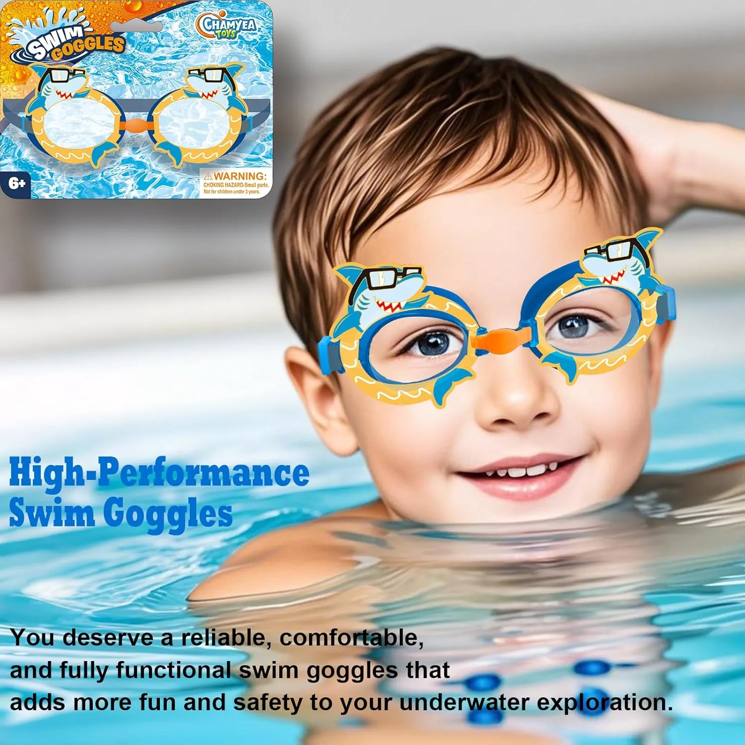 LITTLE FROGGY Kid’s Diving Set with 30 Pcs Diving Toy Kit Perfect for Pool, Beach, Water Parks, for Swimming Training & Water Games for Boys Aged 3-12 (Shark)
