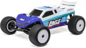 Losi 1/18 Mini-T 2.0 2S 2 Wheel Drive RTR Brushless Stadium Truck Battery & Charger Included Blue LOS-1056T2