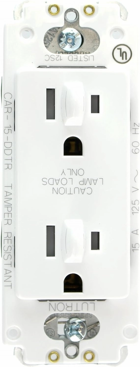Lutron CAR-15-DDTR-WH Receptacle, White